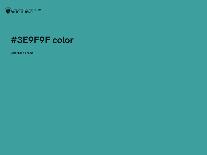 #3E9F9F color image