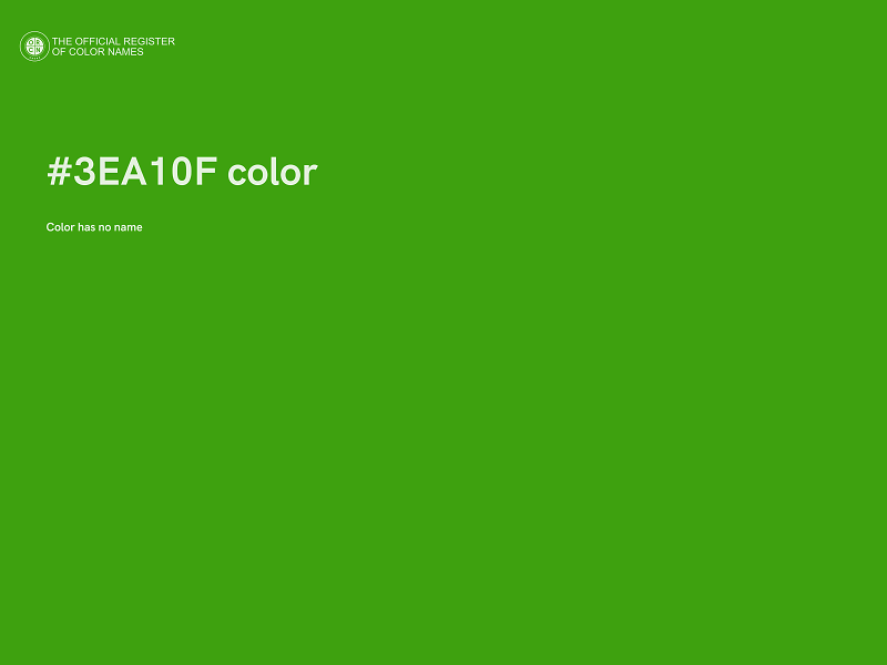 #3EA10F color image
