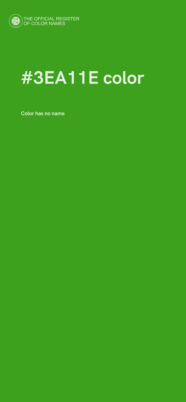 #3EA11E color image