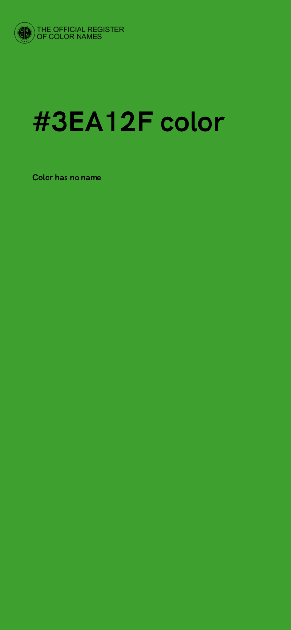 #3EA12F color image