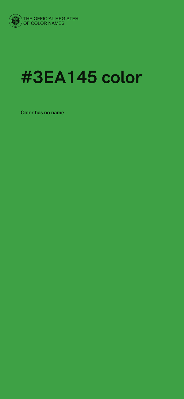 #3EA145 color image