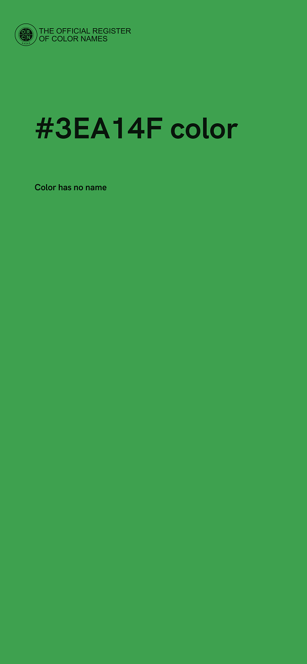 #3EA14F color image
