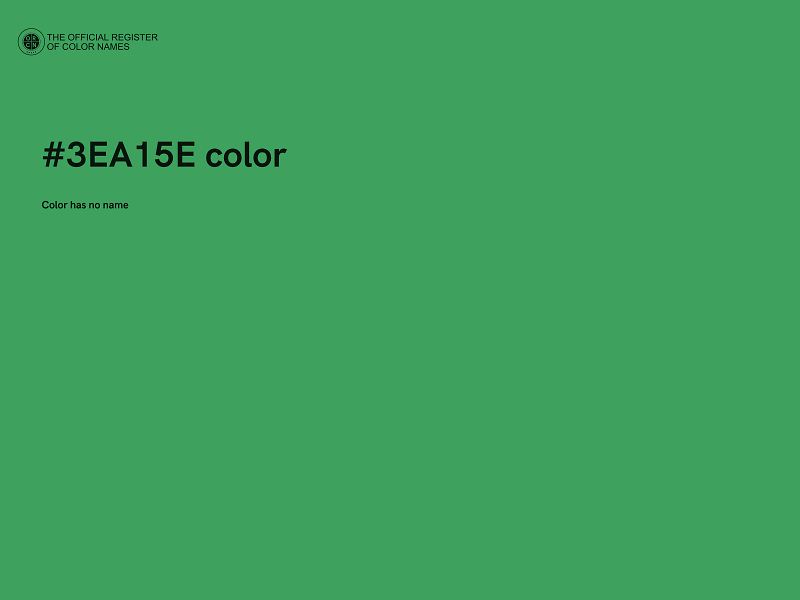 #3EA15E color image