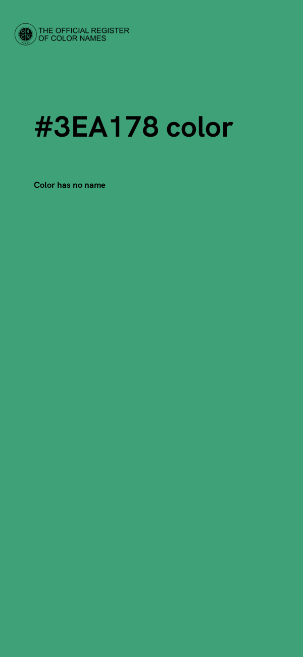 #3EA178 color image