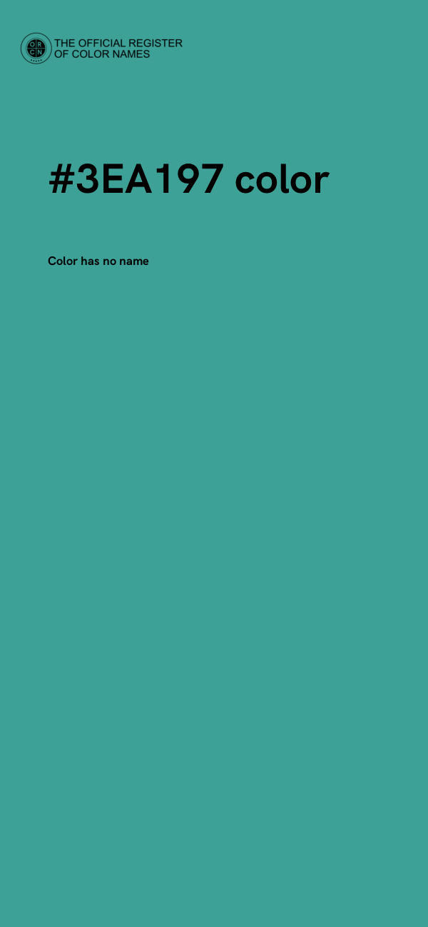 #3EA197 color image