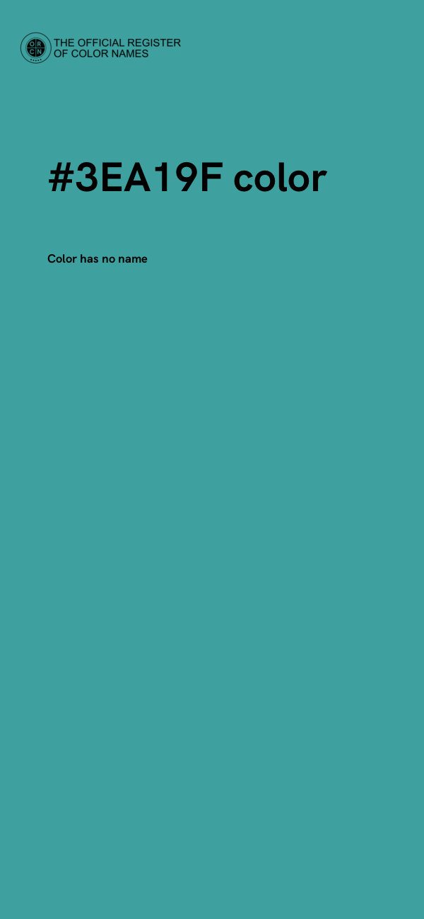 #3EA19F color image