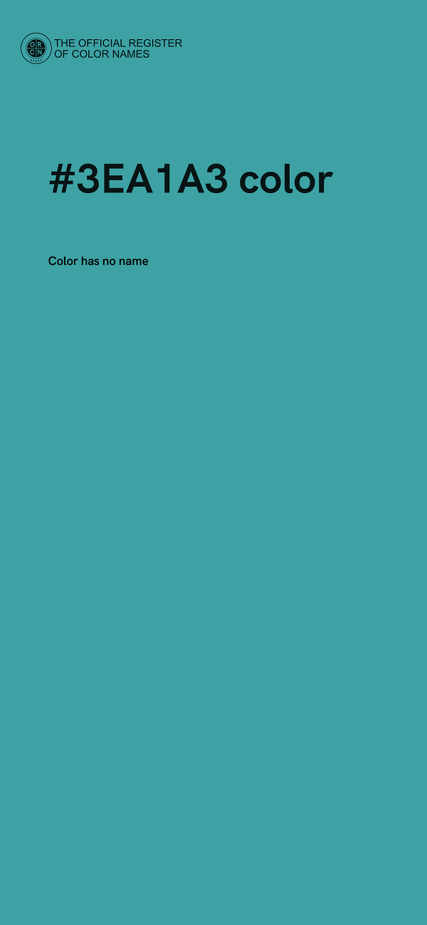 #3EA1A3 color image