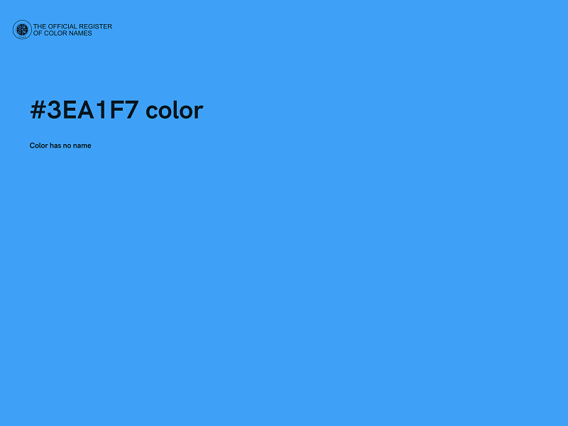 #3EA1F7 color image