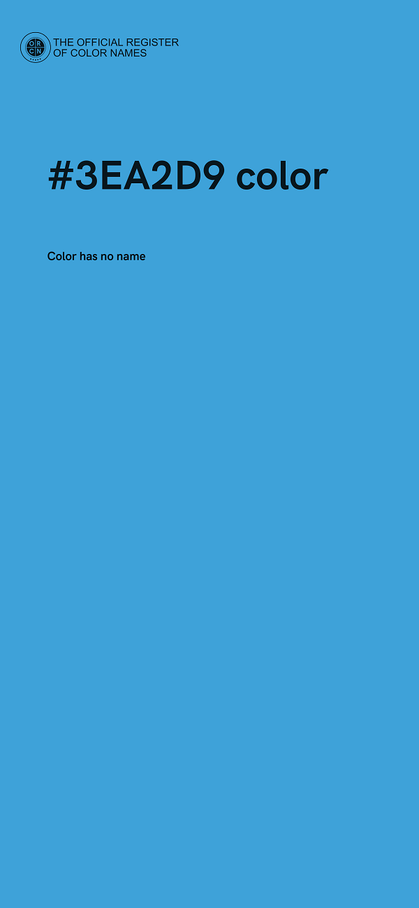 #3EA2D9 color image