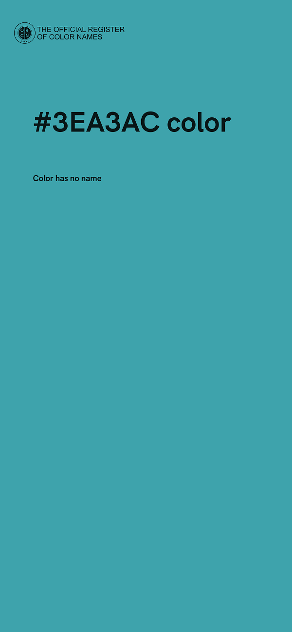 #3EA3AC color image
