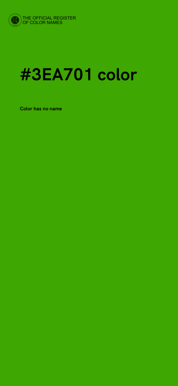 #3EA701 color image