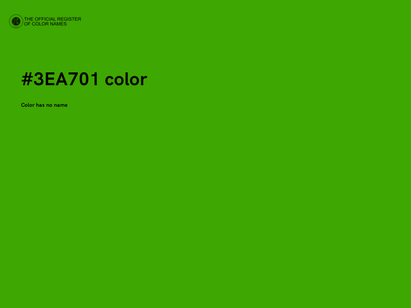 #3EA701 color image