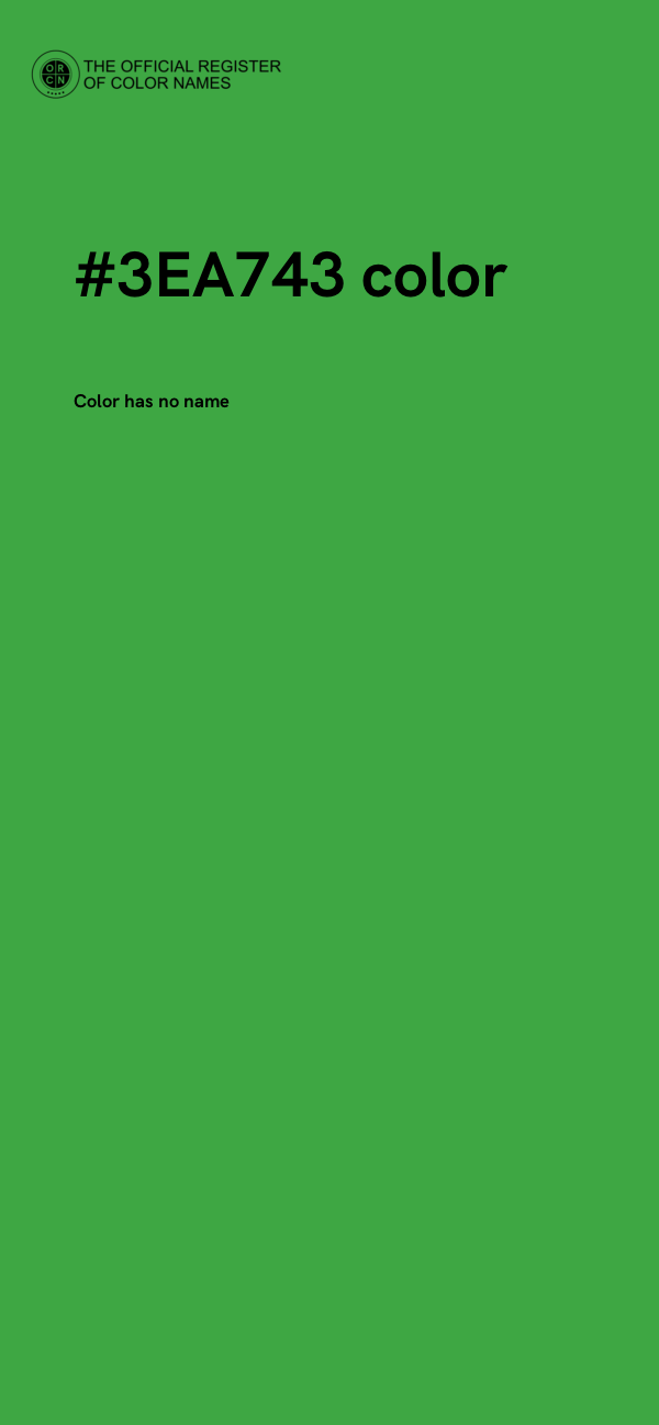 #3EA743 color image