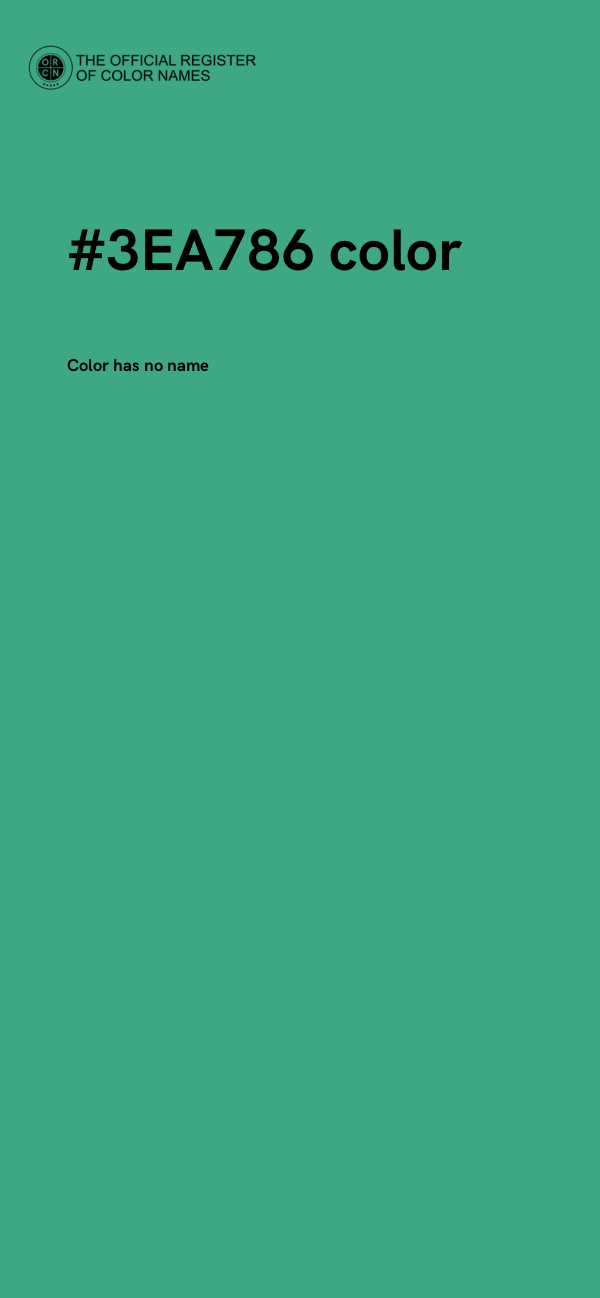 #3EA786 color image