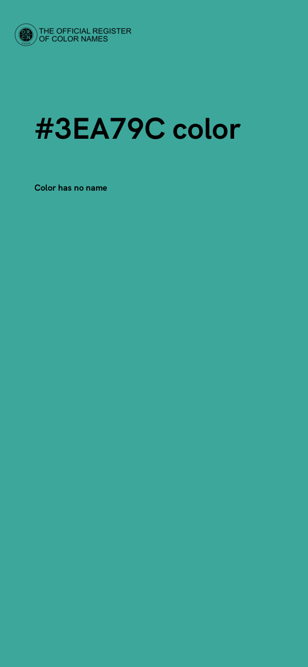 #3EA79C color image