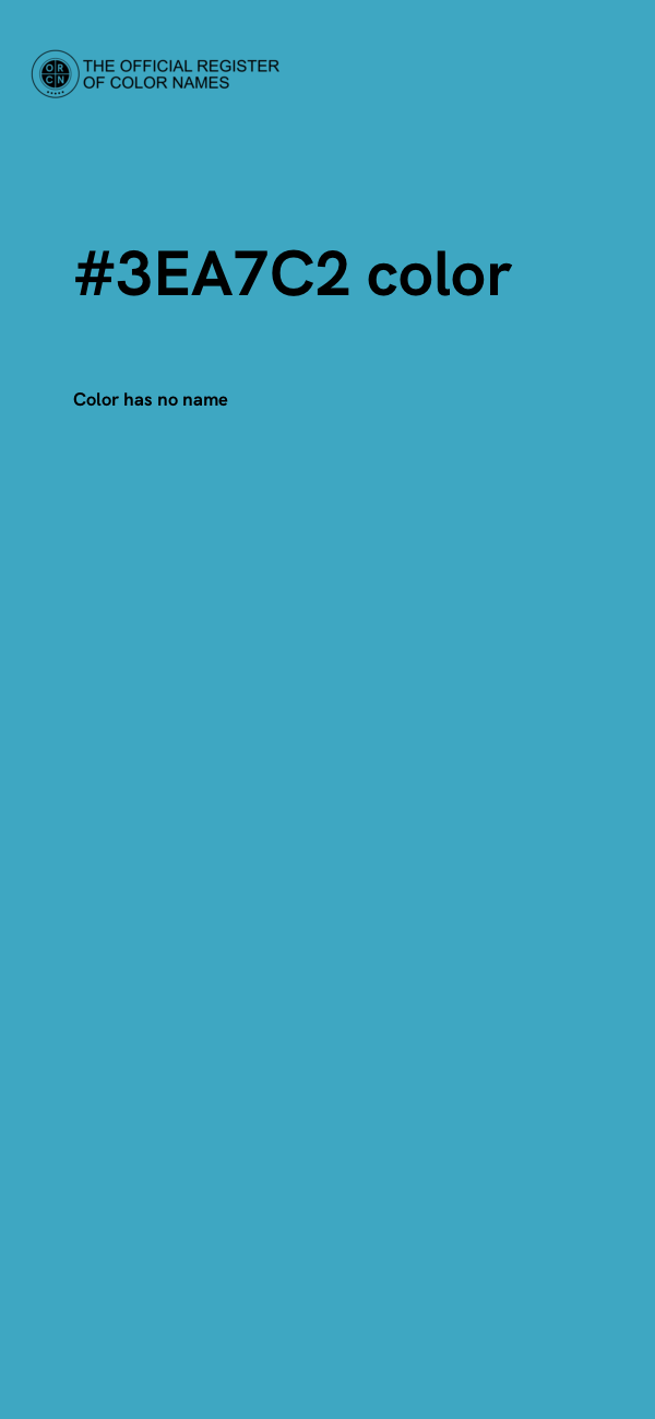 #3EA7C2 color image