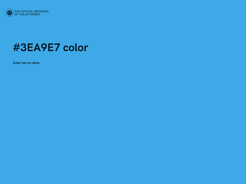 #3EA9E7 color image