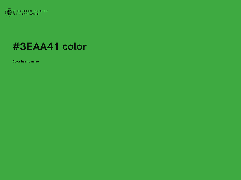 #3EAA41 color image