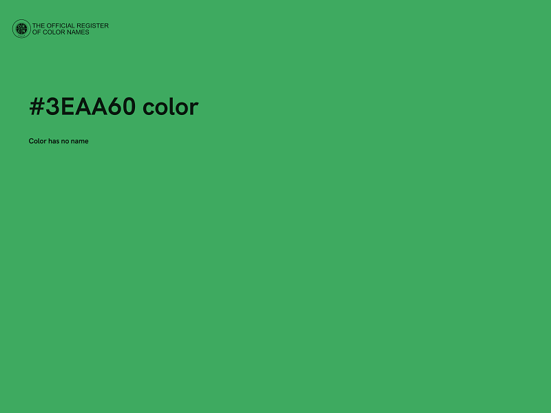 #3EAA60 color image