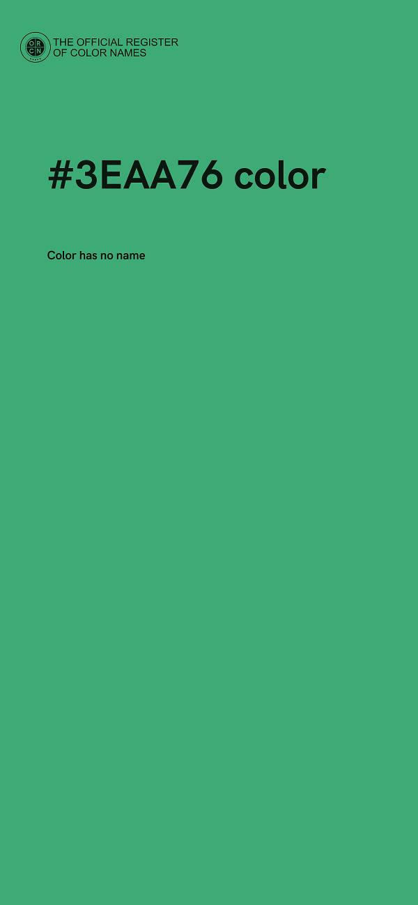 #3EAA76 color image