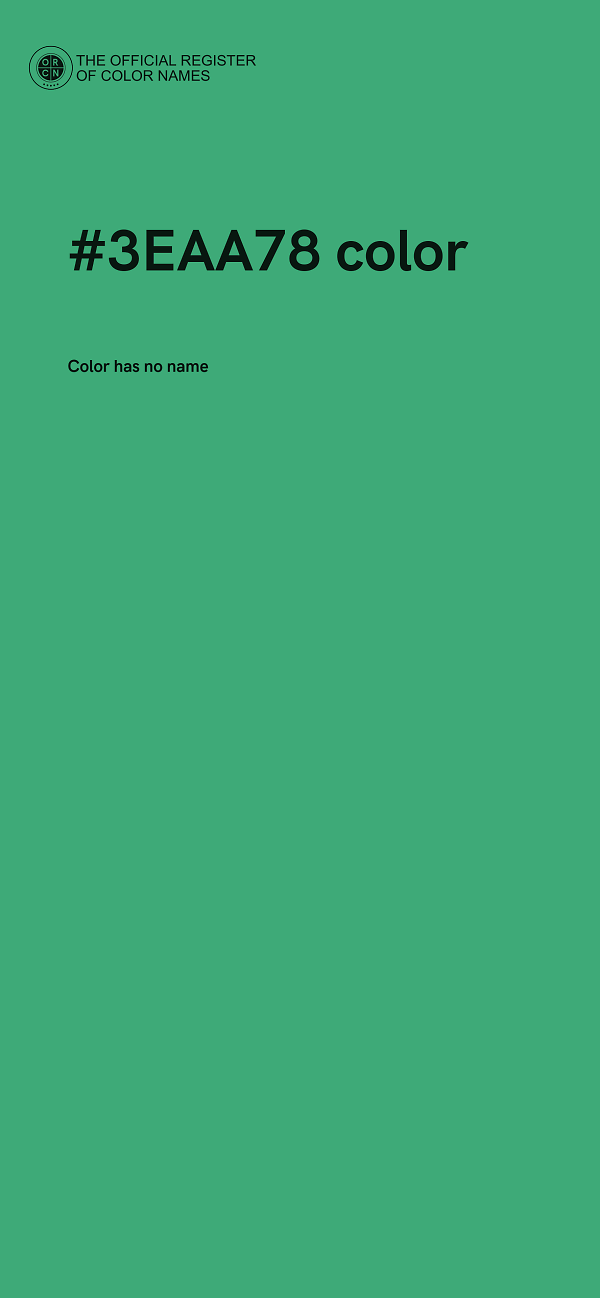 #3EAA78 color image