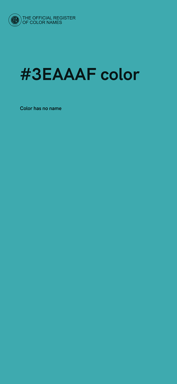 #3EAAAF color image