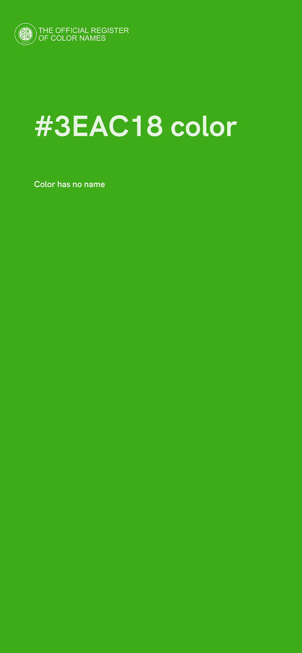 #3EAC18 color image