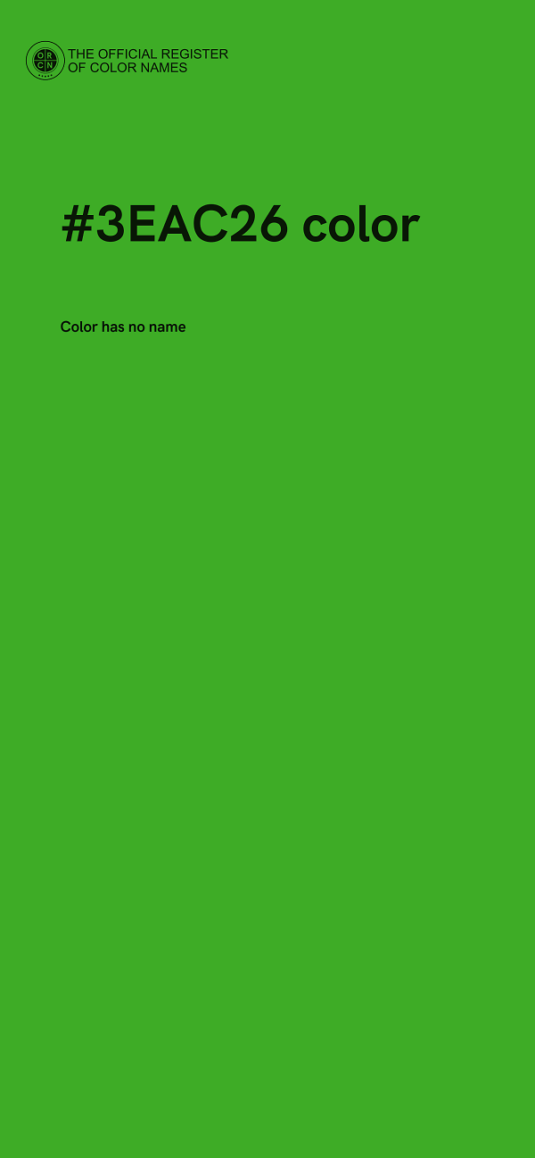 #3EAC26 color image