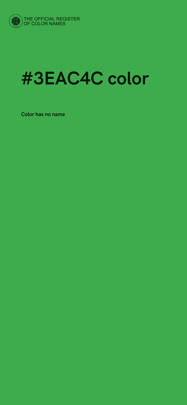 #3EAC4C color image