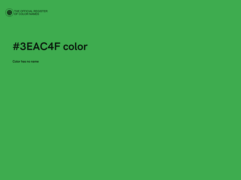 #3EAC4F color image