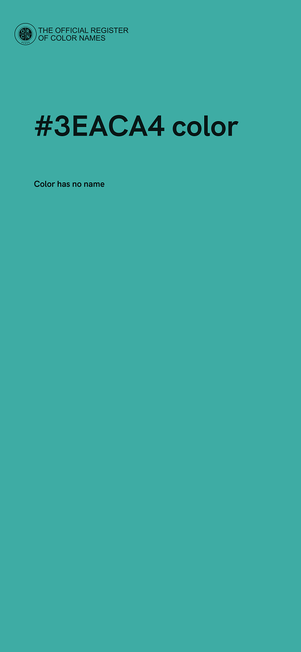 #3EACA4 color image