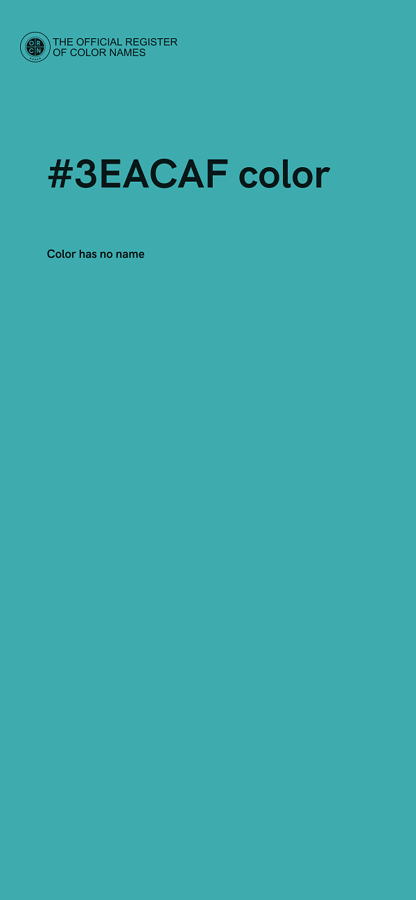 #3EACAF color image
