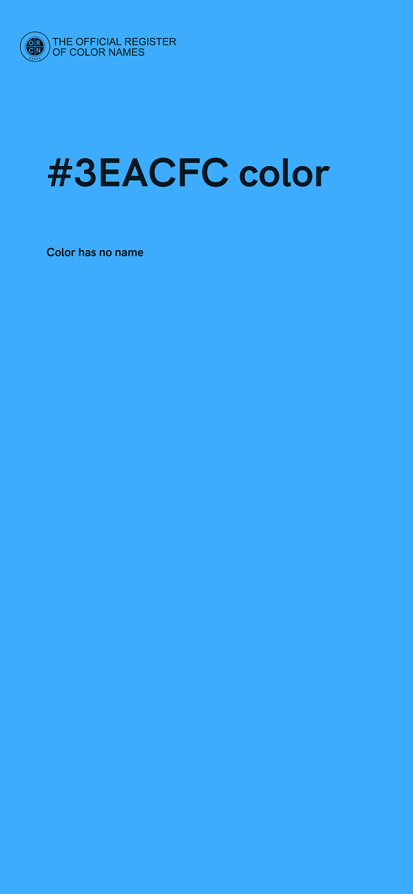 #3EACFC color image
