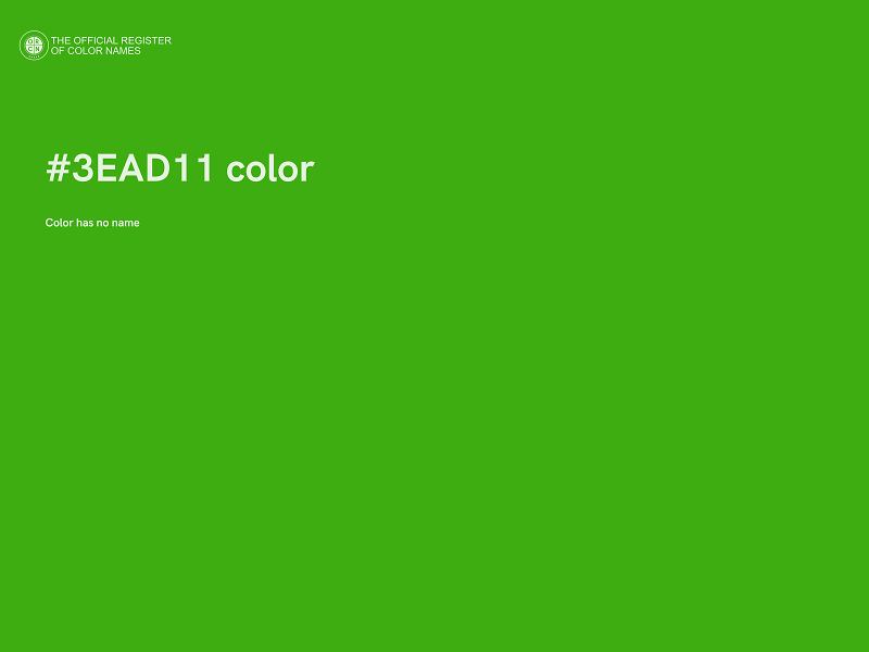#3EAD11 color image