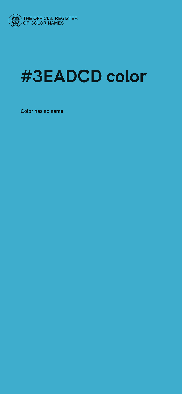 #3EADCD color image