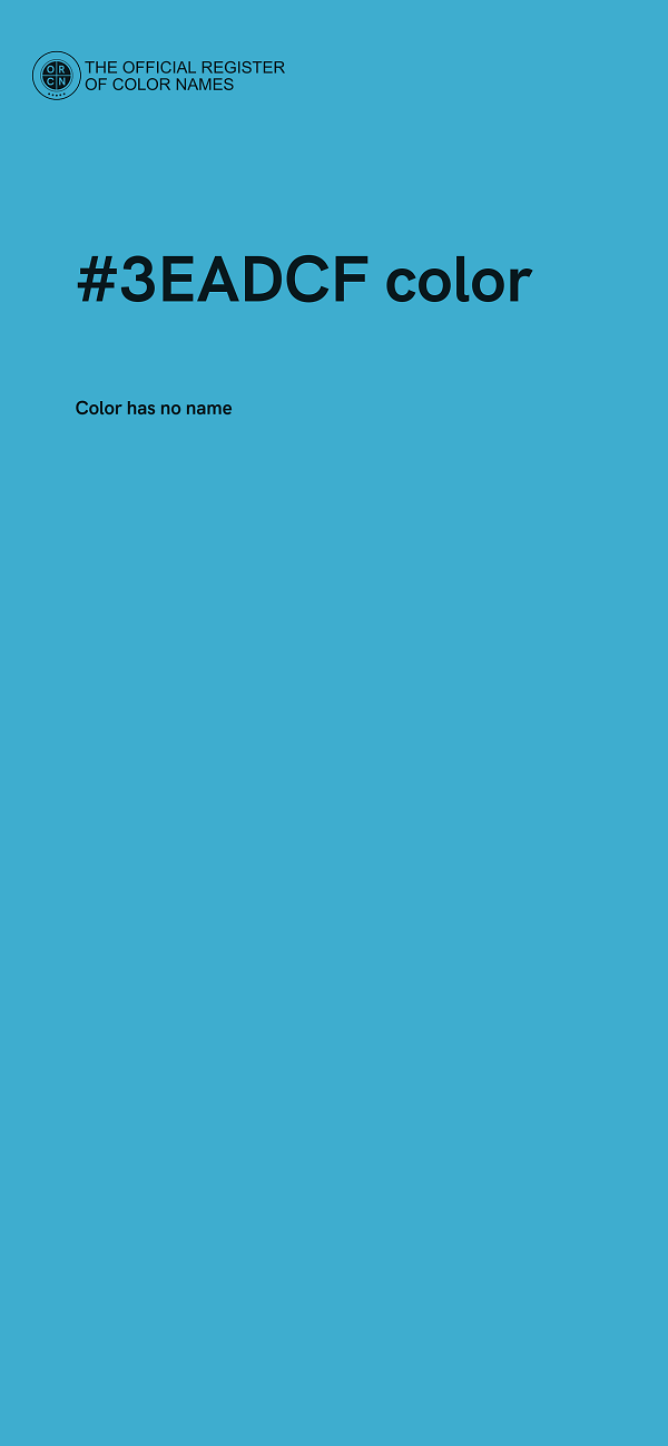 #3EADCF color image