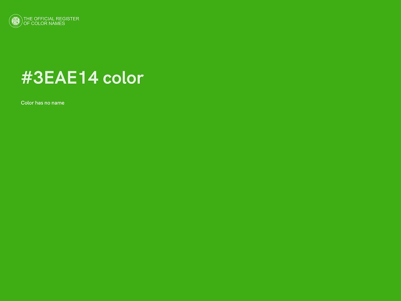 #3EAE14 color image