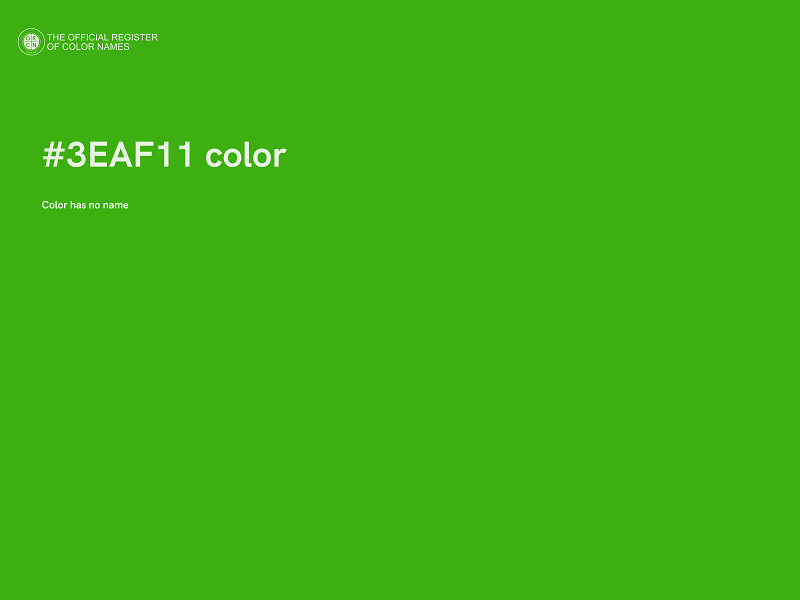 #3EAF11 color image