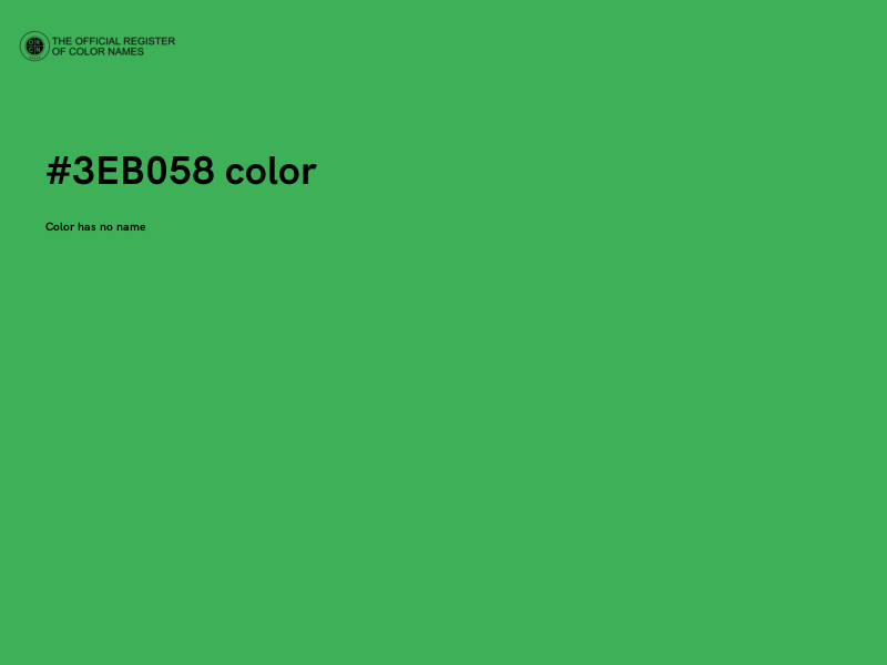 #3EB058 color image