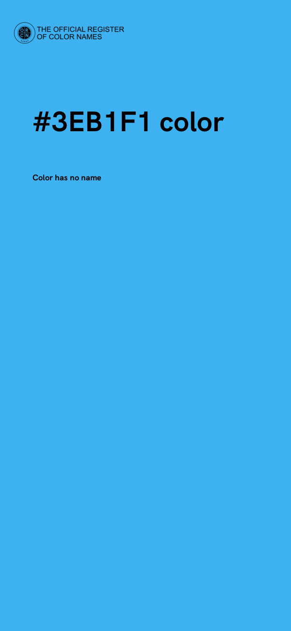 #3EB1F1 color image