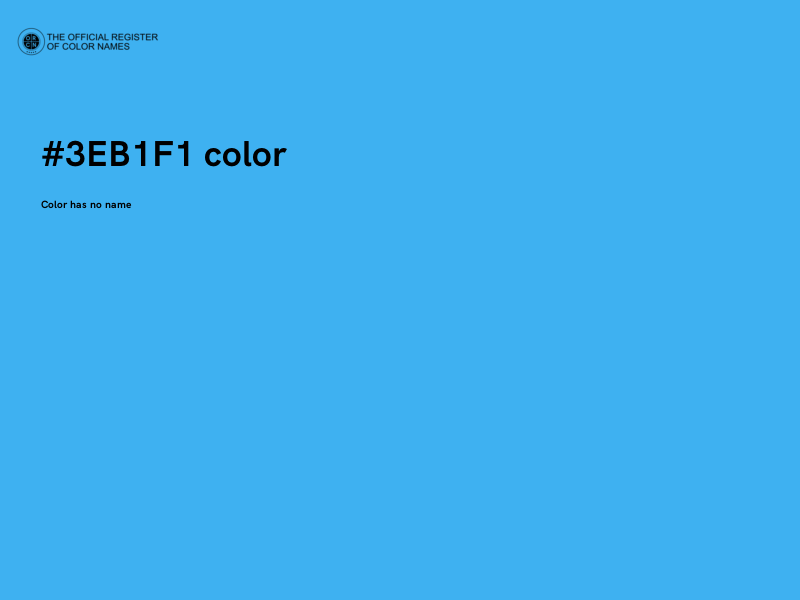 #3EB1F1 color image