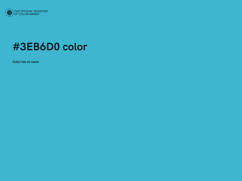#3EB6D0 color image