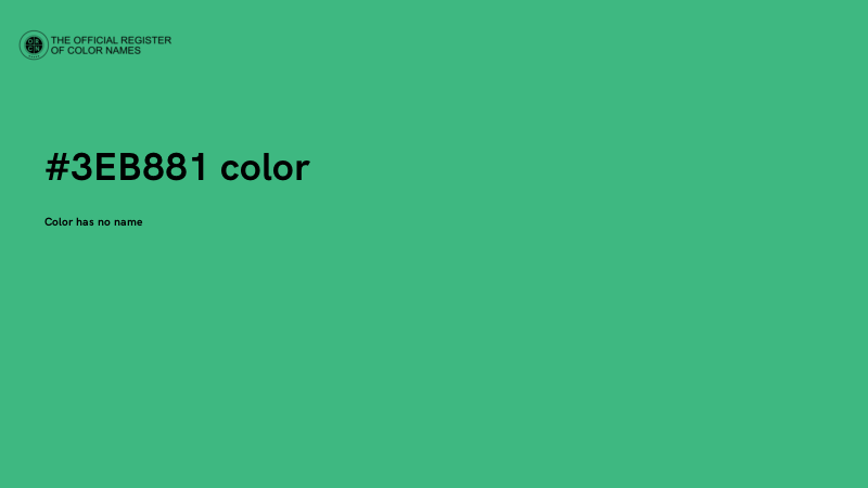#3EB881 color image