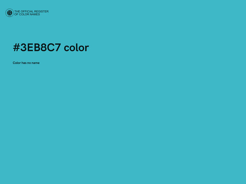 #3EB8C7 color image