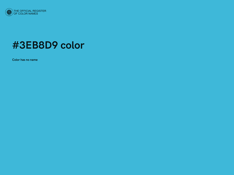 #3EB8D9 color image