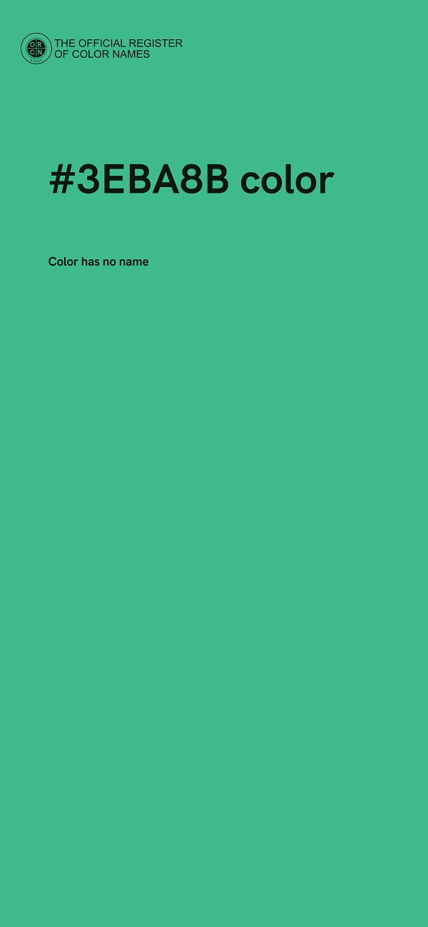 #3EBA8B color image