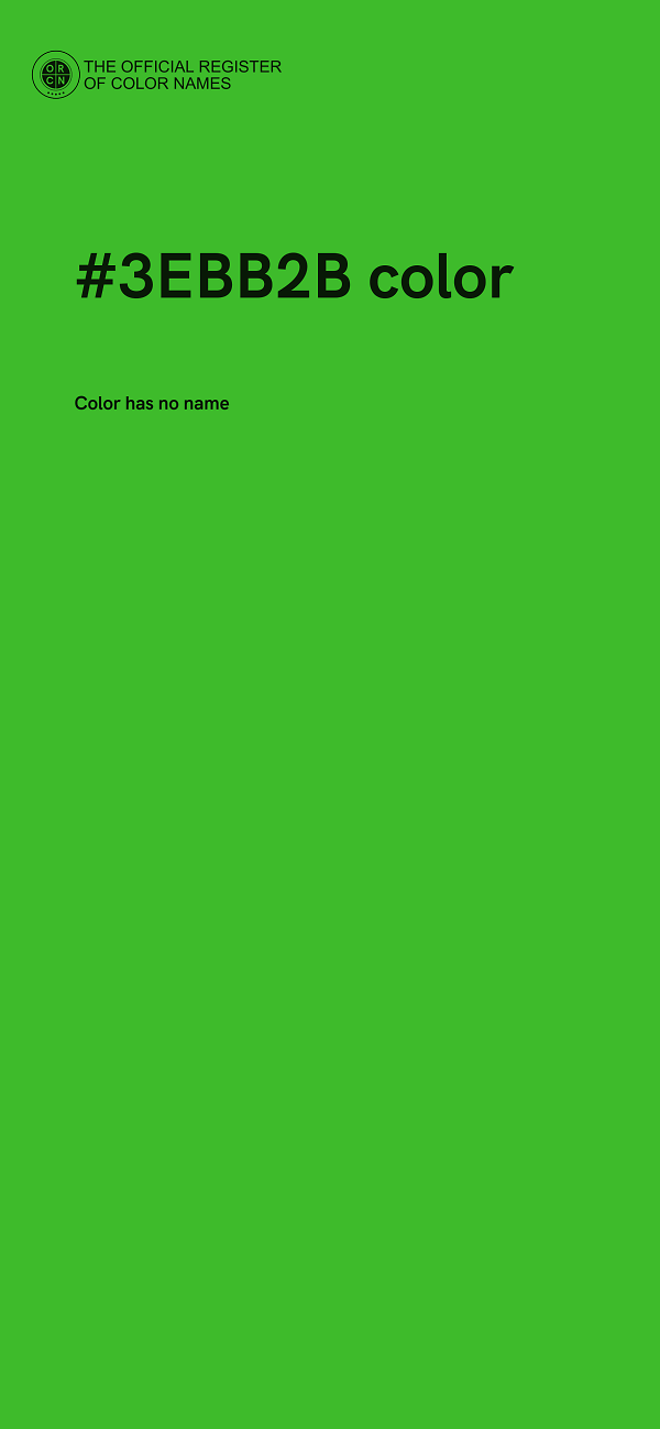 #3EBB2B color image
