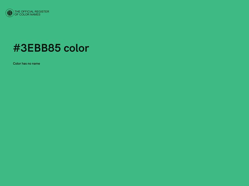 #3EBB85 color image