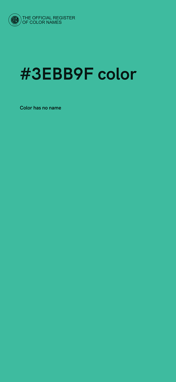 #3EBB9F color image
