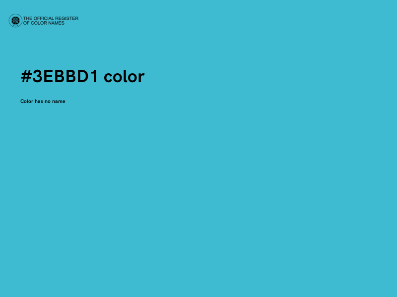 #3EBBD1 color image